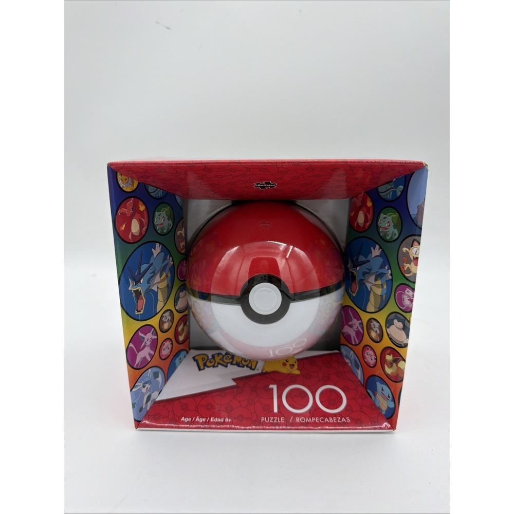 Pokémon Poke Ball 100 Piece Puzzle Nintendo Buffalo Games - New In Box